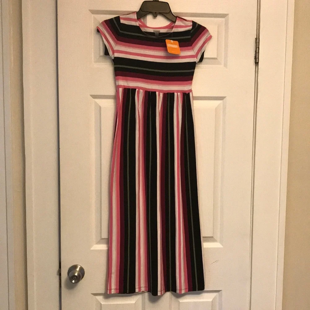 Gymboree striped dress size Medium 7/8 girls